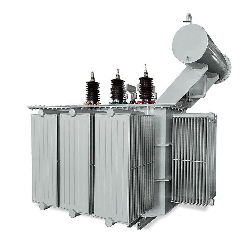 Transformateur de distribution d'énergie extérieur triphasé